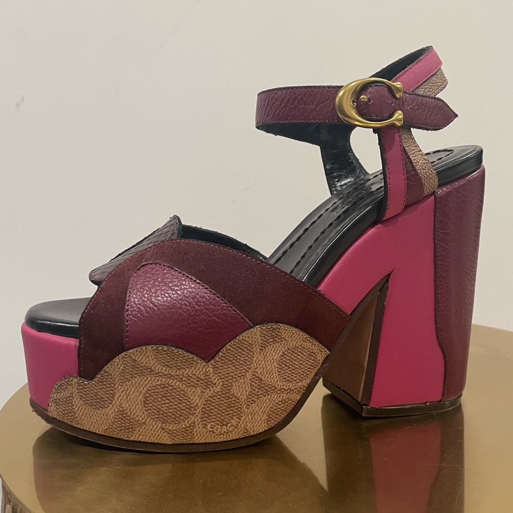 Coach platform sandals
